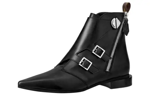 LOUIS VUITTON Jumble Top Grain Cow Leather Ankle Boots Women's Black