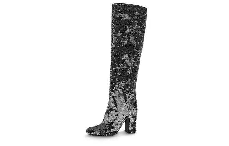 LOUIS VUITTON Donna Knee High Boots 9.5cm Women's Black
