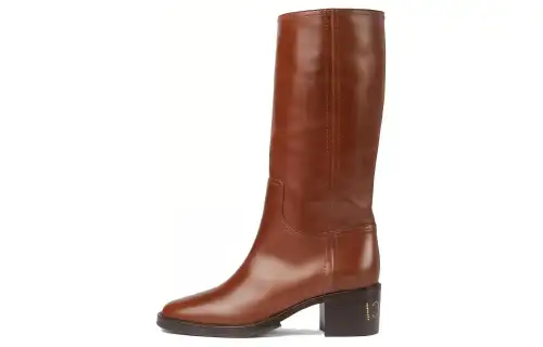 GUCCI 45mm Logo-studded Leather Boots