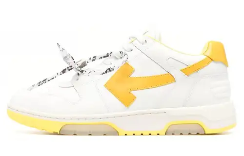 OFF WHITE Out Of Office Sneakers Leisure Shoes White/Yellow