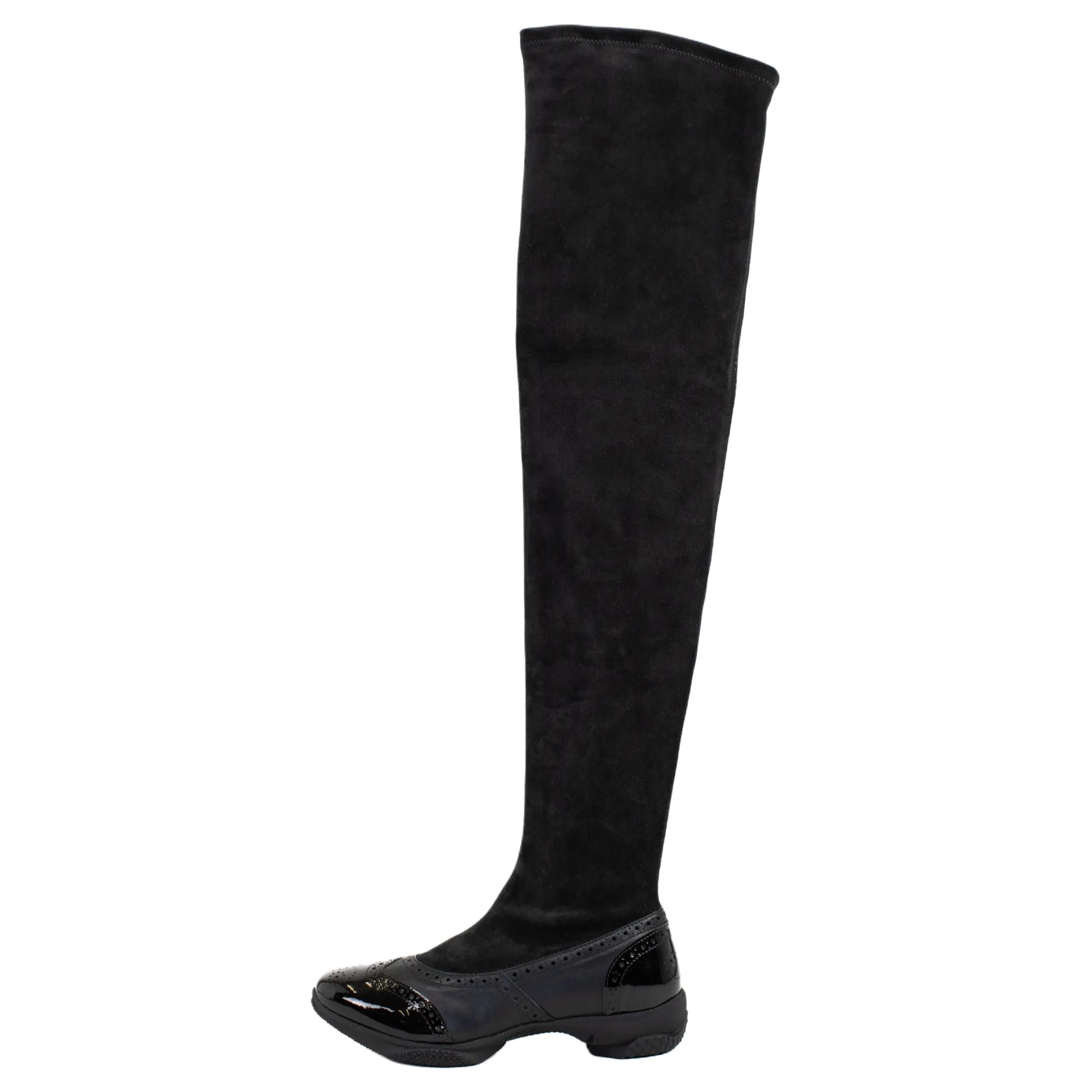 KIKO KOSTADINOV Соня маленькая кожаный Круглая голова с замками Коленные ботинки женский черный