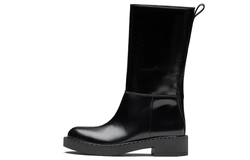 PRADA Knee high Boots Women's Black