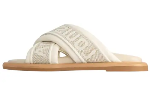 LOUIS VUITTON Bliss Slide Slippers Women's Beige