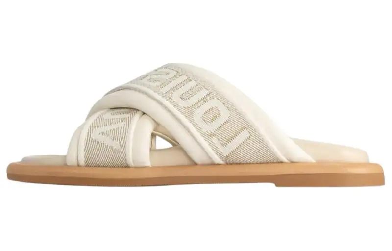 LOUIS VUITTON Bliss Slide Slippers Women's Beige