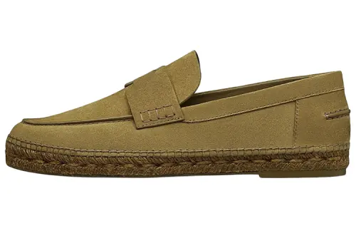 HERMES Trip Casual Shoes Men's Dark Green