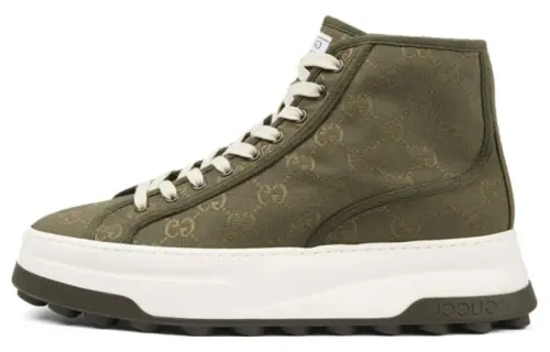 GUCCI High top Skateboard Shoes Men's Green