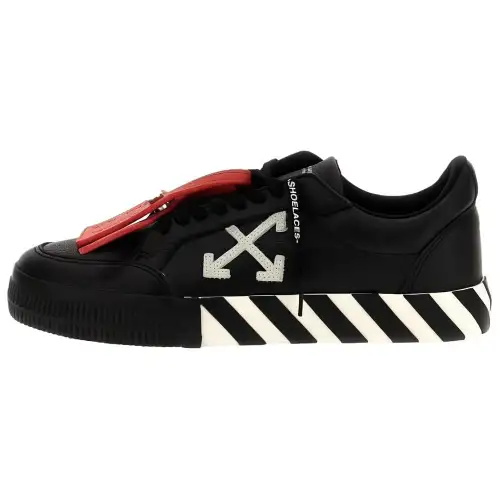 OFF WHITE Low top Skateboard Shoes Men's Black