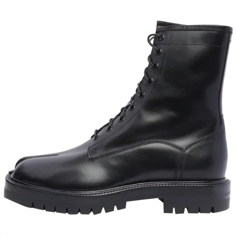 Maison Margiela Tabi Calfskin Ankle Boots Men's Black