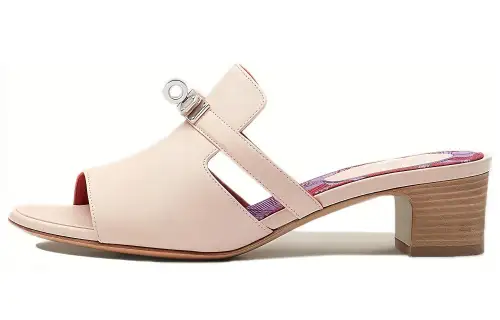 HERMES Slide Slippers Women's White