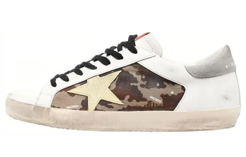 Golden Goose Camouflage-panel Star-patch Sneakers
