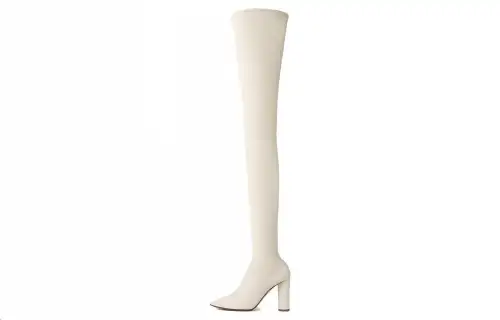 Bottega Veneta Tripod Over the knee Boots 9cm Women's White