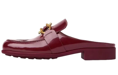 Bottega Veneta Monsieur Closed Toe Slippers Women's Red