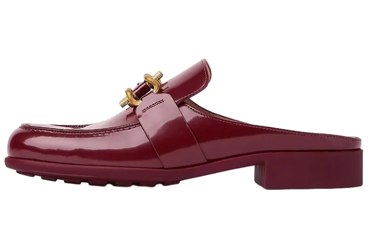 Bottega Veneta Monsieur Closed Toe Slippers Women's Red