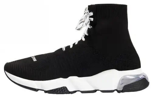 Balenciaga Speed Lace Up Trainer High 'Black Clear'