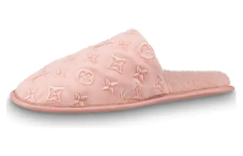 LOUIS VUITTON Suite Closed Toe Slippers Women's Pink