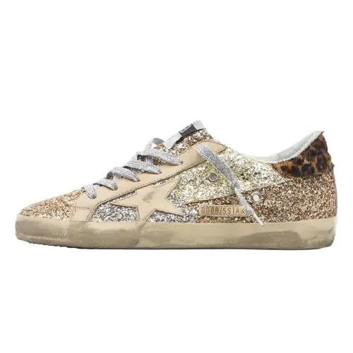 Golden Goose Super Star Triple Quarter Low top Skateboard Shoes Women's Gold