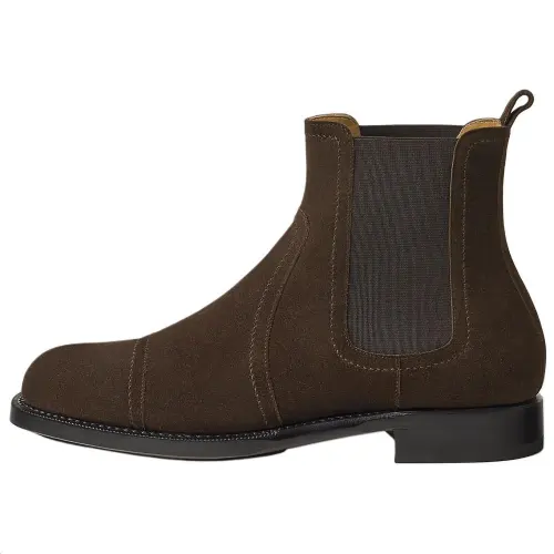 HERMES Jury Short Chelsea Boots Men's Brown