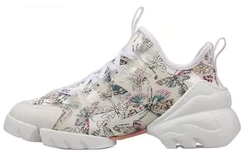 DIOR D Connect Low top Casual Shoes Women's White