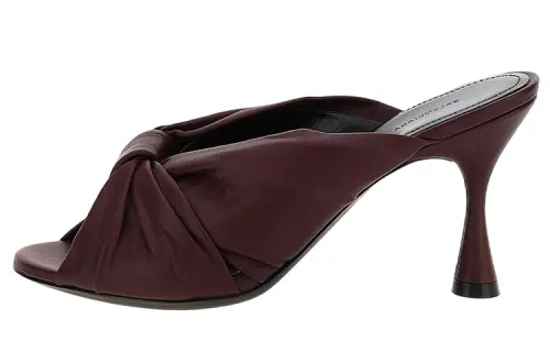 Balenciaga Drapy Stylish Sandal Women's Burgundy