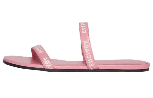 Balenciaga Double Logo-strap Slides