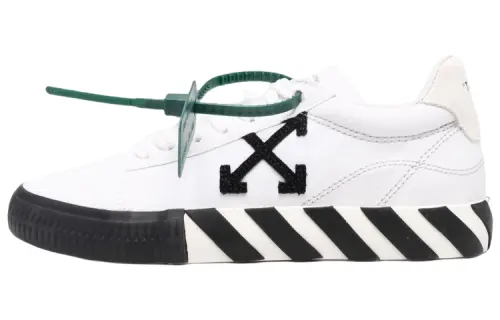 OFF WHITE Vulc Low Canvas White Black SS22 Women's