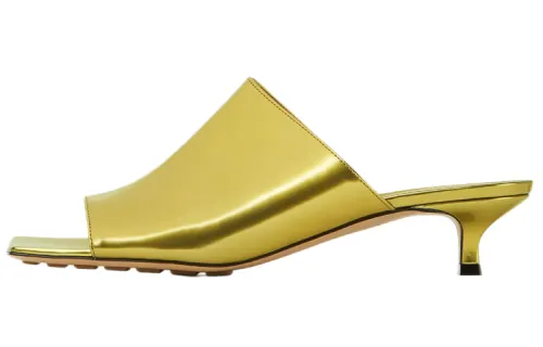 Bottega Veneta Stretch Slide Slippers Women's Gold
