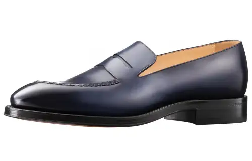 LOUIS VUITTON Varenne Casual Shoes Men's Army Blue
