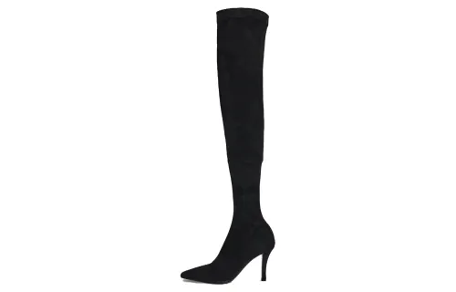 THE ROW Suede Over the knee Boots 8.4cm Women's Black