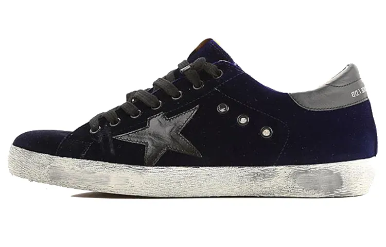 Golden Goose Super Star Low top Skateboard Shoes Men's Midnight Blue