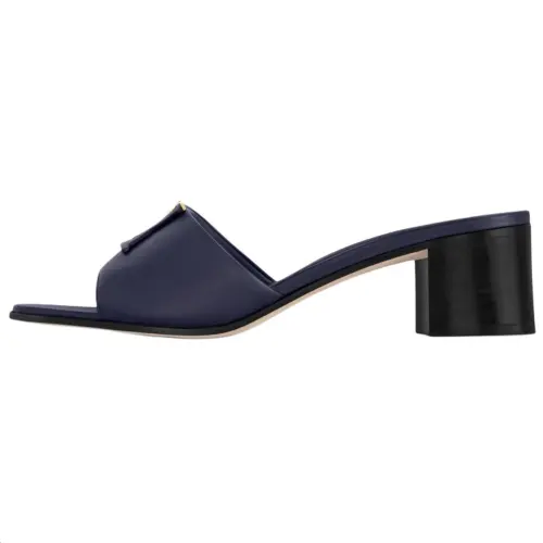 LOUIS VUITTON Capri Quiet Slide Slippers Women's Dark Blue