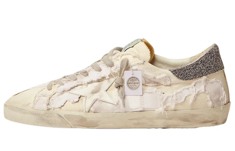 Golden Goose Super Star Stylish Skateboarding Shoes Men's White