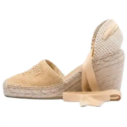 PRADA Wedge Heel High Heels 9cm Women's Beige