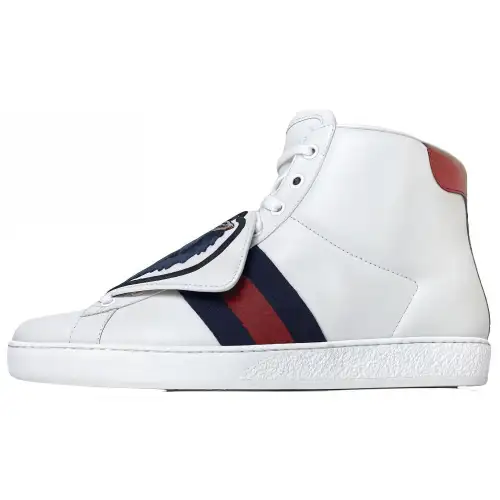 GUCCI ACE High top Skateboard Shoes Men's White