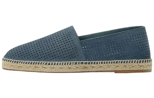 HERMES Espadrilles Men's Low Top Blue