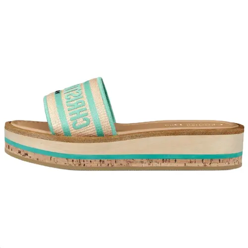 DIOR Dway Slide Slippers 4.5cm Women's Mint Green