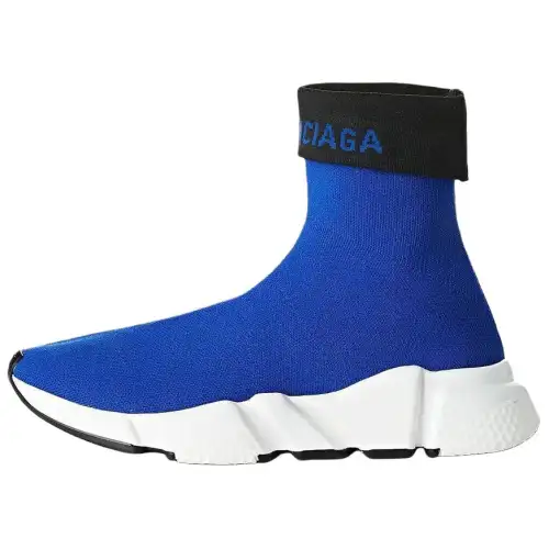 Balenciaga Speed High top Casual Shoes Women's Blue