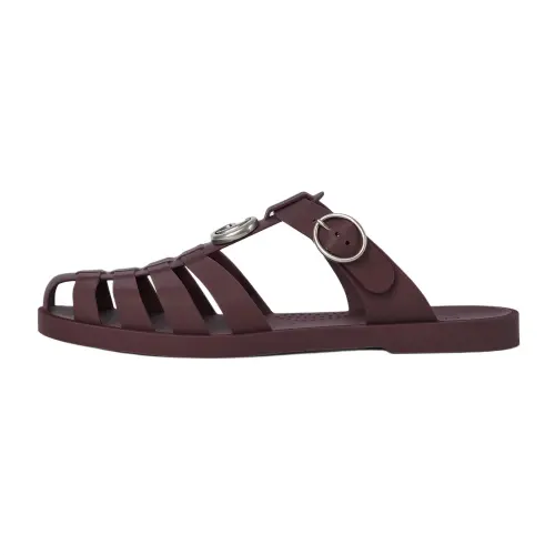 GUCCI Closed Toe Slippers Men's Chocolate