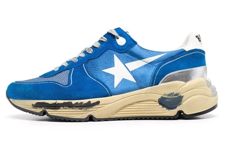 Golden Goose Running Sole Casual Shoes Men's Low Top Blue