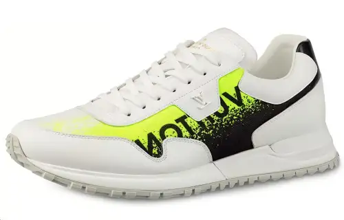 LOUIS VUITTON Run Away Low top Casual Shoes Men's Yellow White
