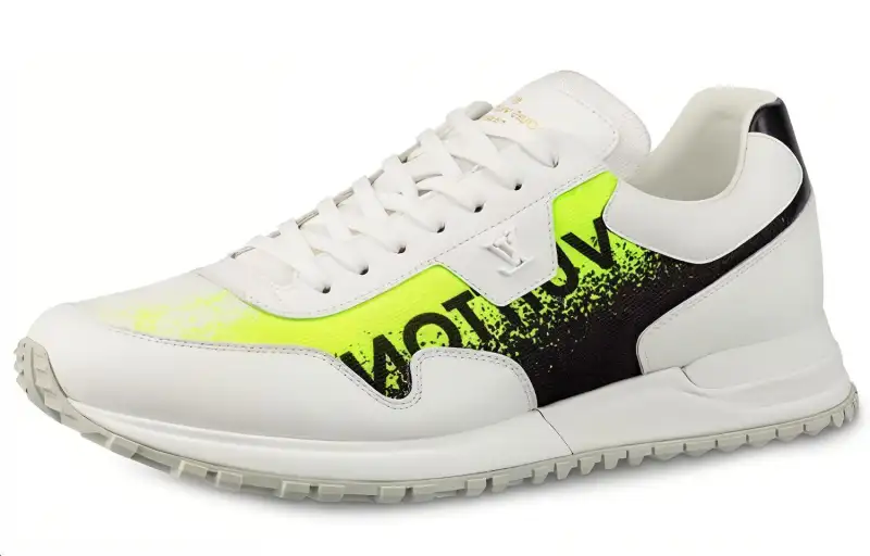 LOUIS VUITTON Run Away Low top Casual Shoes Men's Yellow White