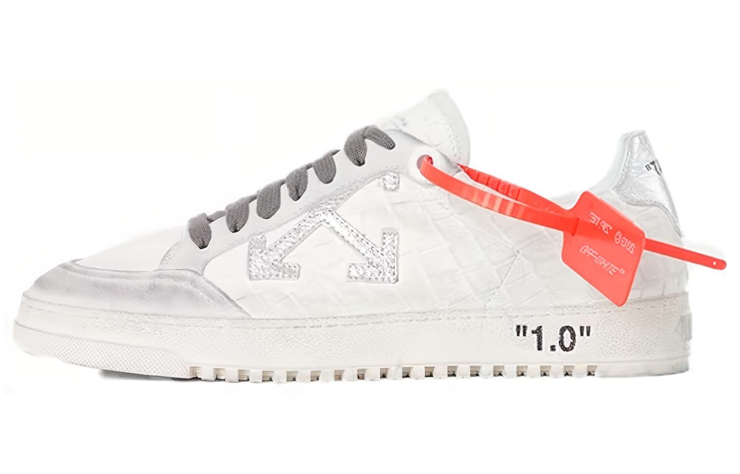 OFF WHITE 2.0 Low Silver Crocodile FW19