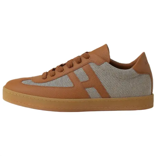 HERMES Boomerang Low top Skateboard Shoes Men's Brown