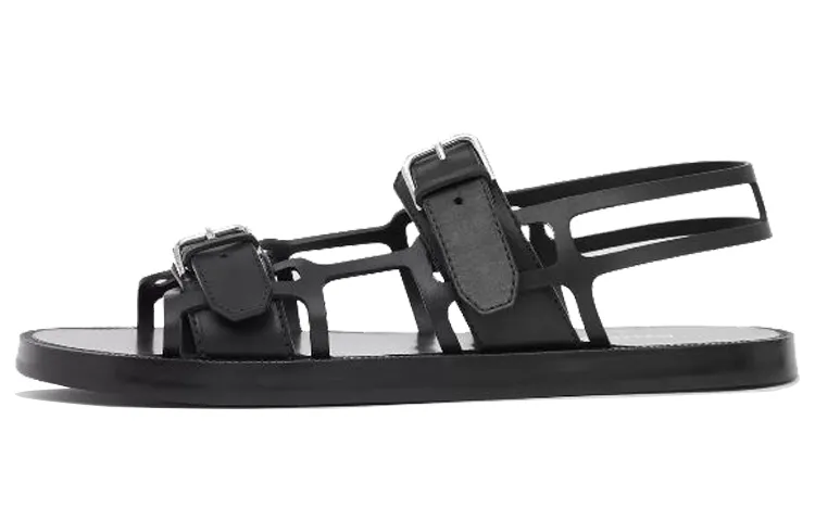 Burberry One Strap Sandals Men's Black