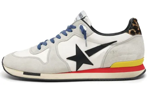 Golden Goose Running Series Abrasion Resistant Low top Casual Shoes Men's Gray White