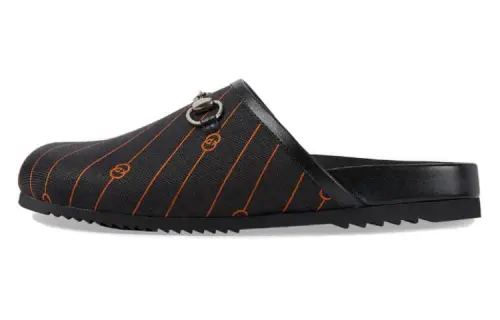 GUCCI Fashion Trend Closed Toe Slippers Men's Black