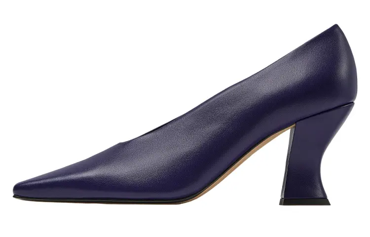 Bottega Veneta Almond Irregular Heel High Heels Women's Purple Gray