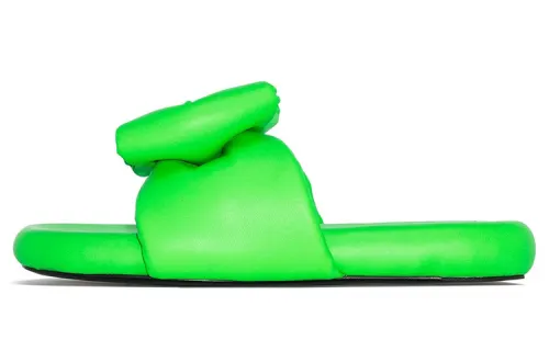 OFF WHITE Nappa Extra Padded Slipper Green Women's