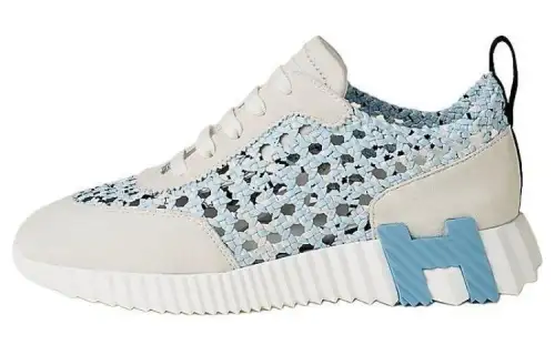 HERMES Bouncing Low top Casual Shoes Women's Claire Blue