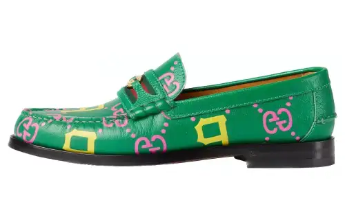 GUCCI Pirates Loafers Men's Green