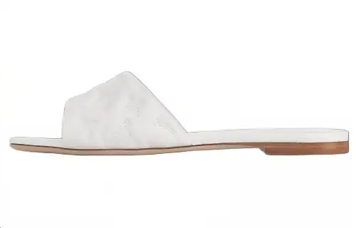 LOUIS VUITTON Revival Slide Slippers Women's White